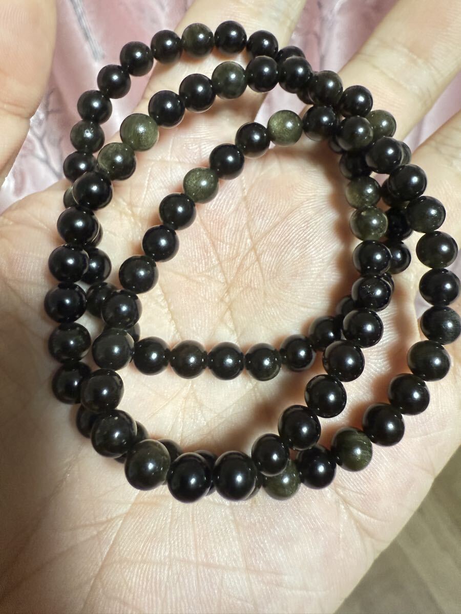 新品　金タイガークォーツ ブレスレット 玉直径8mm以上 多層巻き勧め　水晶天然石 シラー多数 本物保証 送料無料_画像2