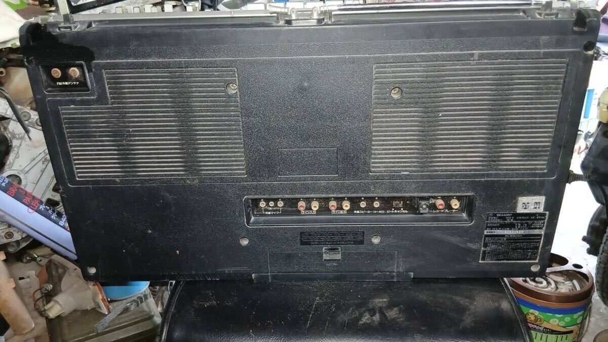 GF-505ST SHARP シャープ ラジカセ 昭和レトロ AM FM 大型ラジカセ カセットテープ_画像8