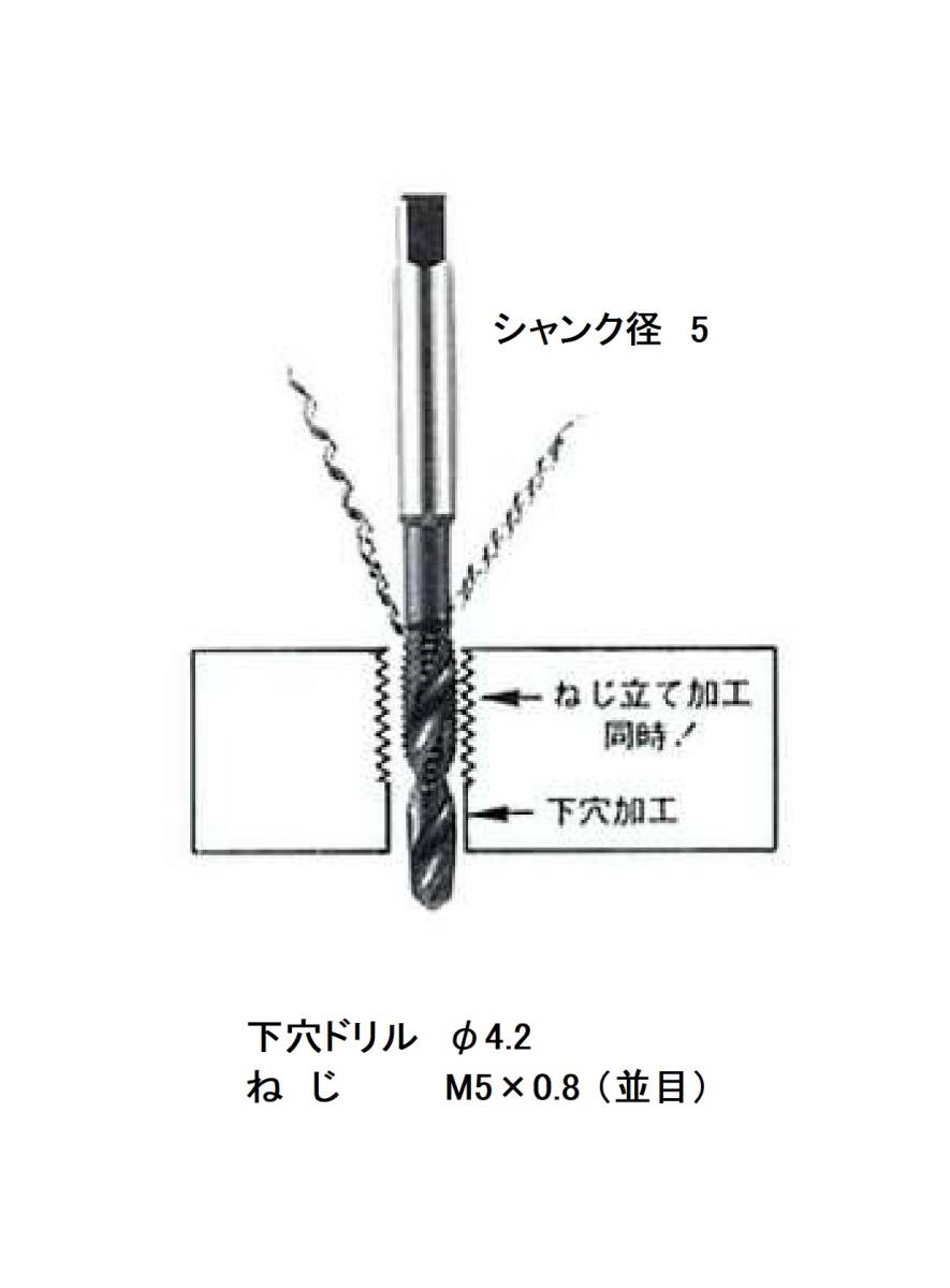 イシハシ精工 ★ドリリングタップ HSS ★ M5×0.8 未使用_画像4