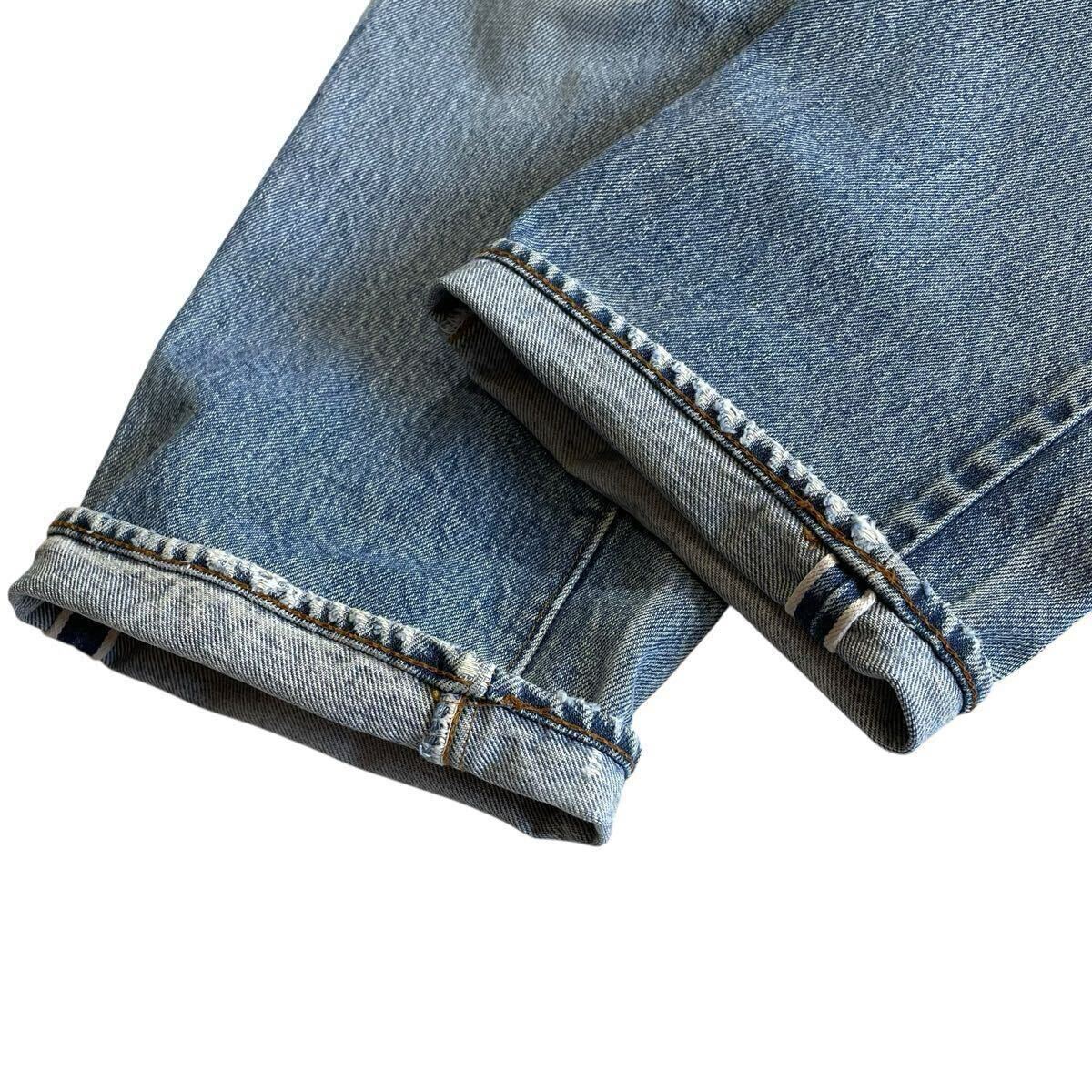 66后期?70s USA制 Levis 501 W33L34 オリジナル ビンテージ ヒゲ リペア 赤耳 リーバイス 501 66后期 デニムパンツ ゴールデンサイズ