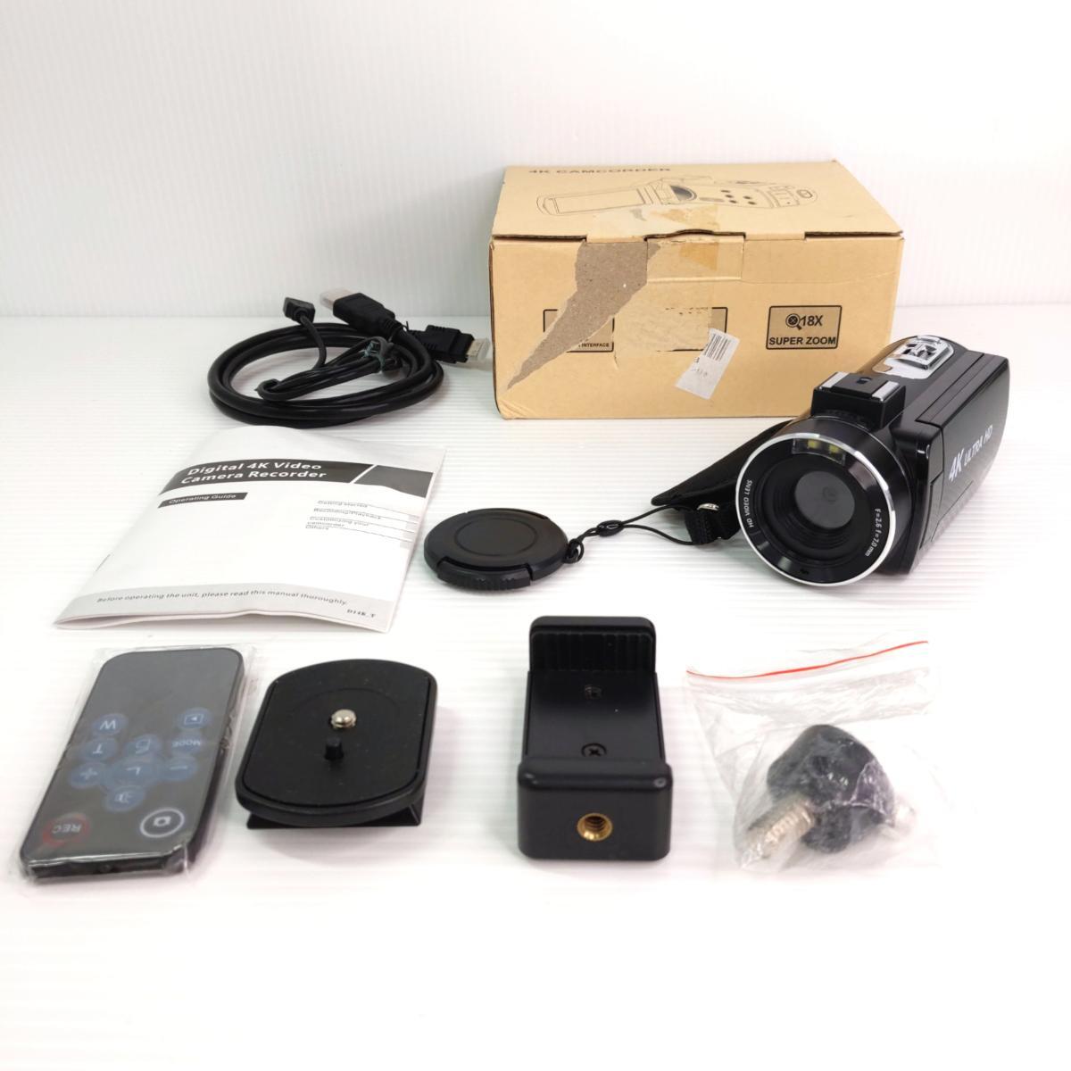 4K Ultra HD ビデオカメラ 4Kビデオカメラ〇YR-53981〇【中古品】