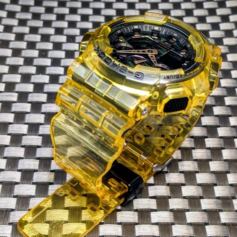G-SHOCK GA-100CF キャンディイエロー [電池新品] + メタル游環(huán) - 送料: 230円~