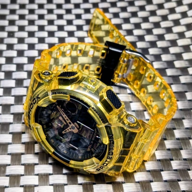 G-SHOCK GA-100CF キャンディイエロー [電池新品] + メタル游環(huán) - 送料: 230円~