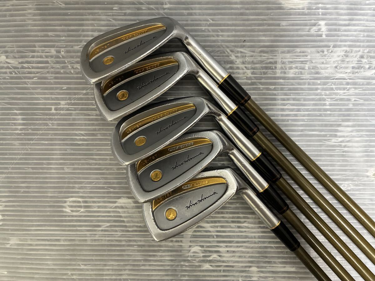 O401 ゴルフクラブ k24 金24 24金モグラ 24金リング HONMA LB-737 H&F キャビティ 5本セット カーボン 四つ星 