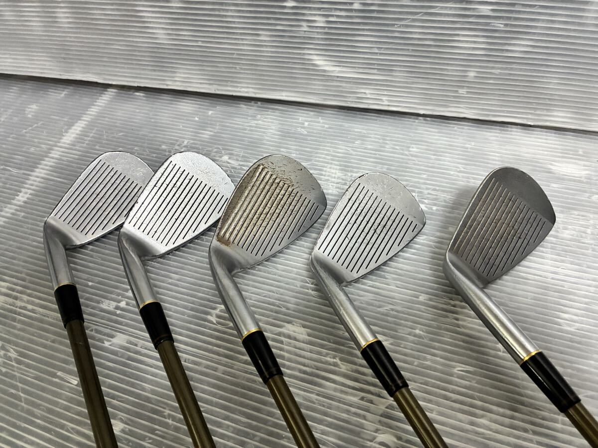 O401 ゴルフクラブ k24 金24 24金モグラ 24金リング HONMA LB-737 H&F キャビティ 5本セット カーボン 四つ星 