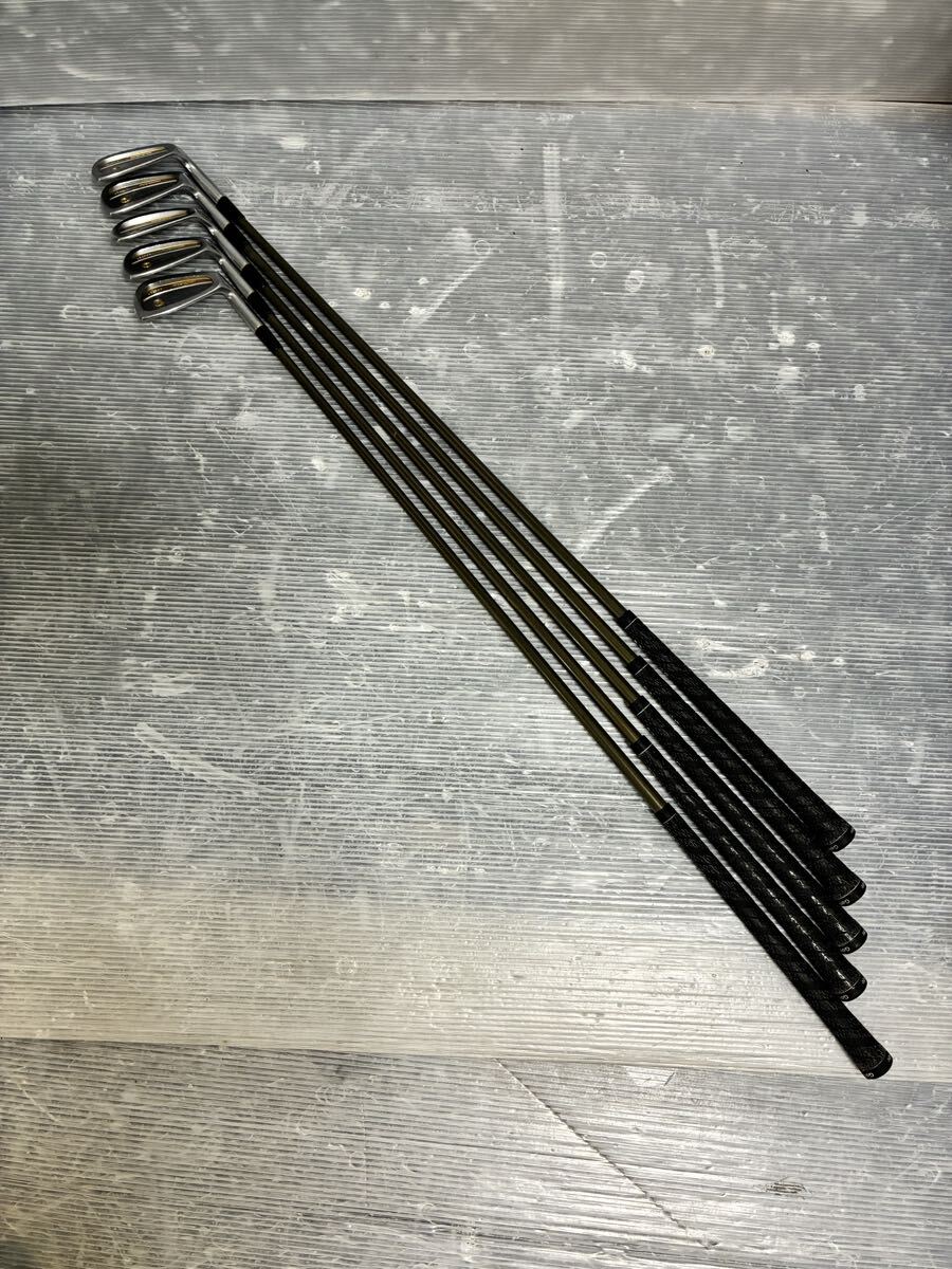 O401 ゴルフクラブ k24 金24 24金モグラ 24金リング HONMA LB-737 H&F キャビティ 5本セット カーボン 四つ星 