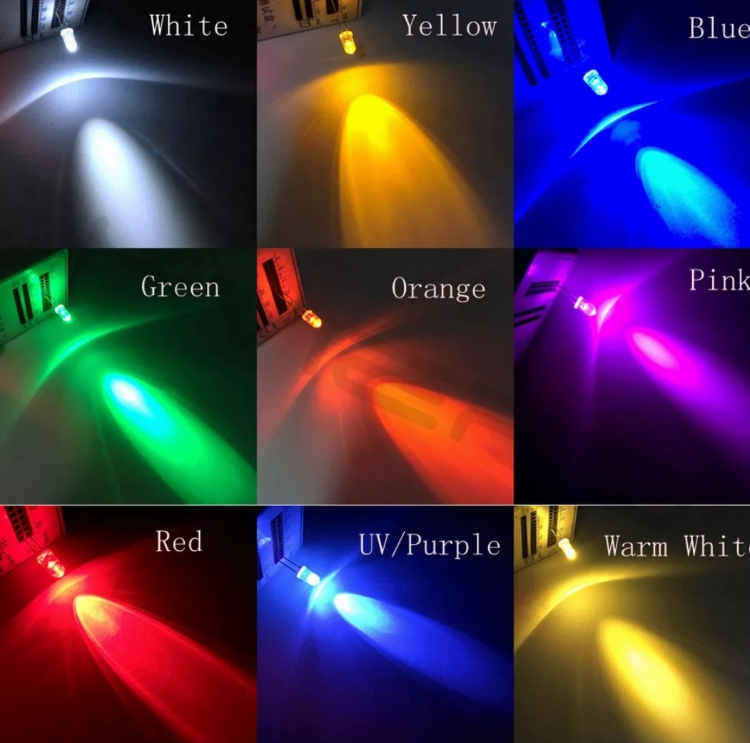 5mm 砲弾型　led 100発セット　各色在庫有　1種類100個　送料無料_画像1