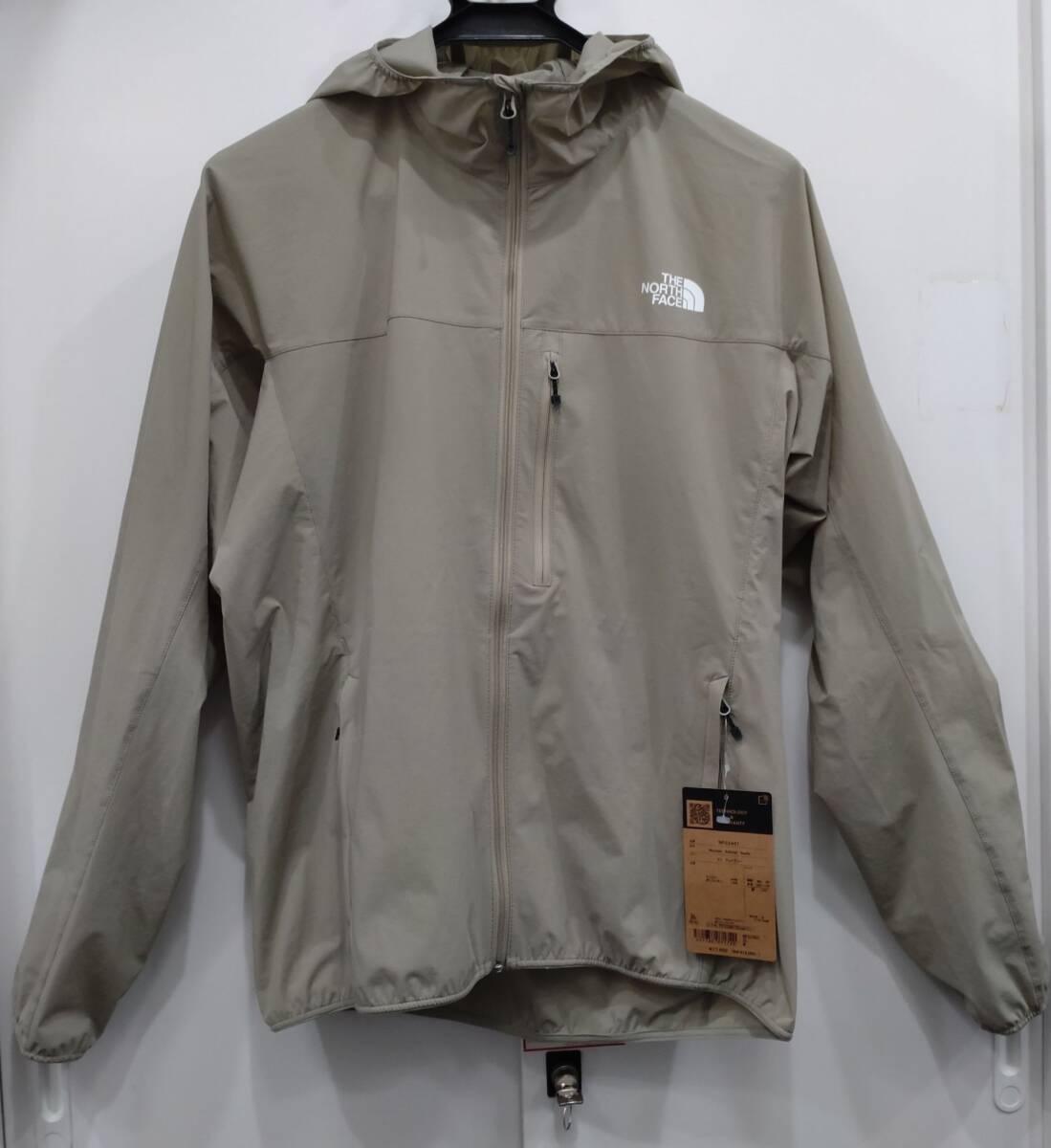 1円~ 新品 未使用 Mサイズ THE NORTH FACE ノースフェイス NP22401 マウンテンソフトシェルフーディー パーカー メンズ アウター 薄手