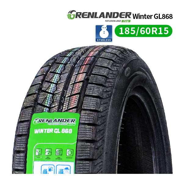 185/60R15 2025年製 新品スタッドレスタイヤ GRENLANDER Winter GL868 送料無料 185/60/15_画像1