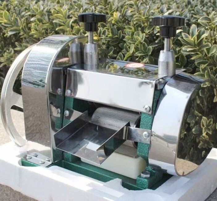 手動サトウキビジューサー サトウキビ絞り機 手動圧力調(diào)整 50kg/h 高い果汁抽出率 サトウキビ抽出ジューサー ステンレス鋼