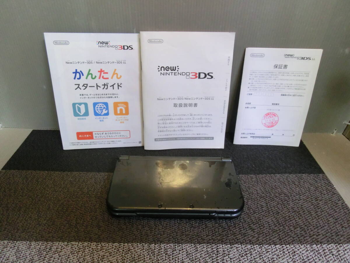 ◆○new NINTENDO 3DS LL ニンテンドー3DS 本體 メタリックブラック 箱説明書(shū)あり 動(dòng)作確認(rèn)済 現(xiàn)狀品