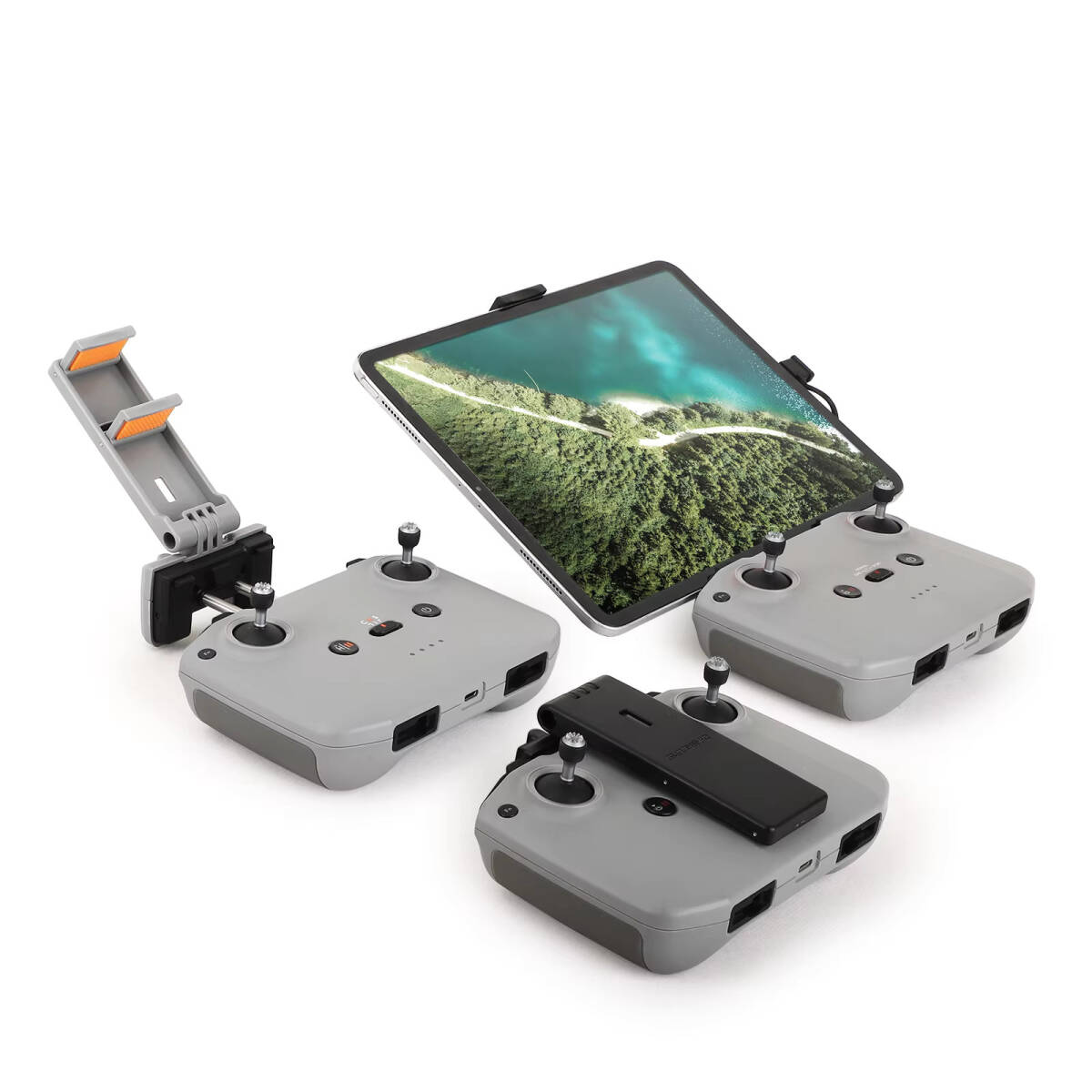 【訳あり】プラスチック製一体型 DJI RC-N(RC-N3/RC-N2/RC-N1)送信機用 タブレットホルダー Sunnylife ※ストラップ・USBケーブルなし_画像1