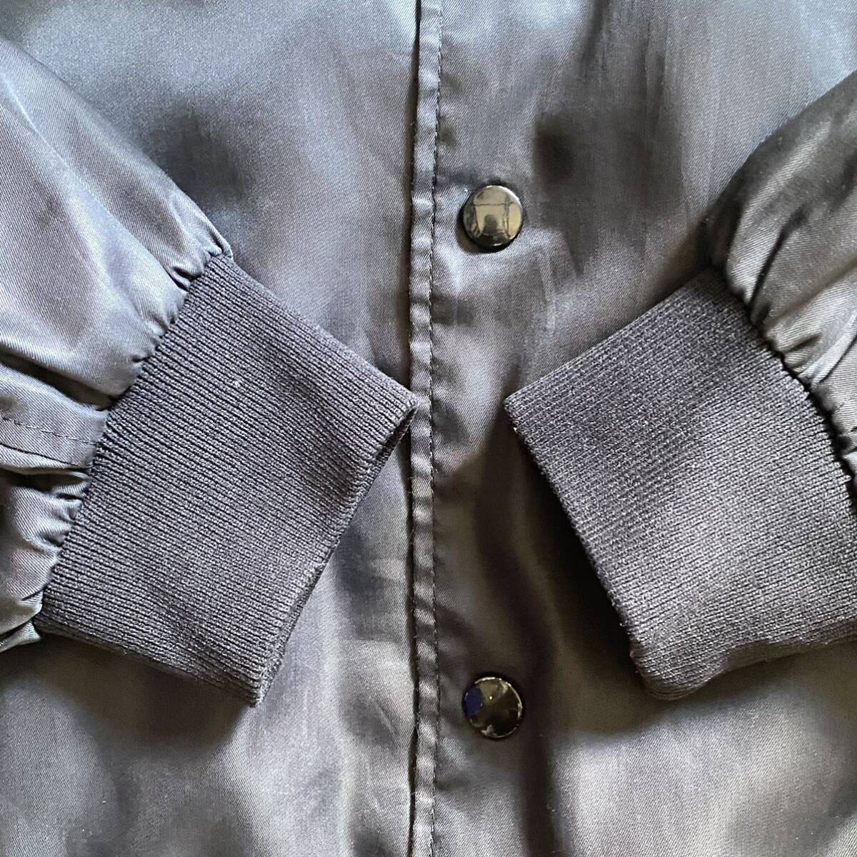 80~90’s DEF JAM NYLON JACKET デフジャム hiphop レーベル ブラック ジャケット 古着 vintage used_画像6