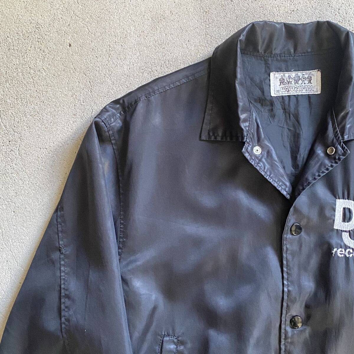 80~90’s DEF JAM NYLON JACKET デフジャム hiphop レーベル ブラック ジャケット 古着 vintage used_画像9