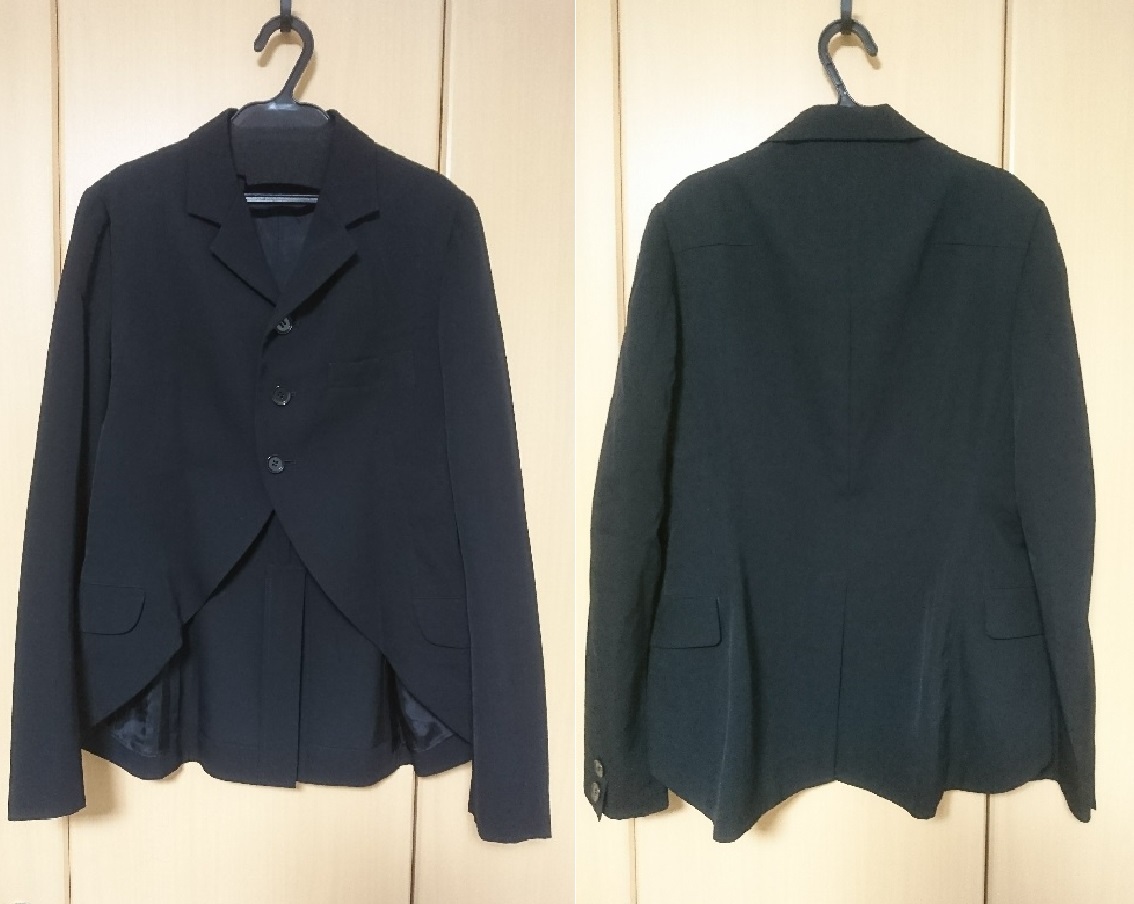 Y's　ワイズ★燕尾ジャケット★黒★未使用_画像2