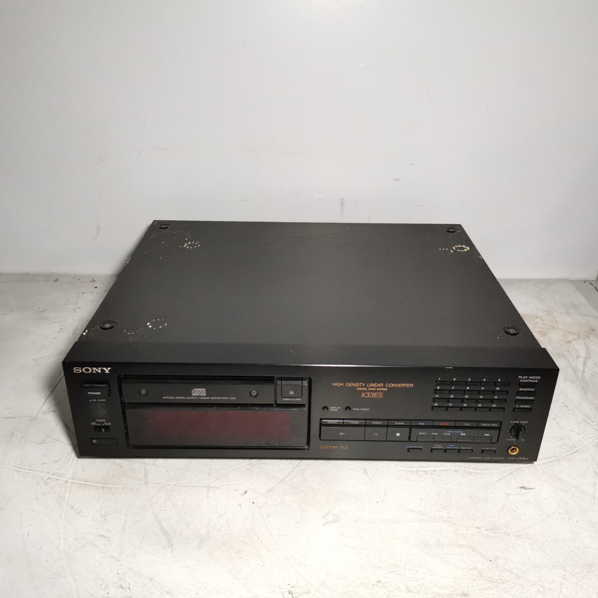 SONY CDP-X33ES CDプレーヤー 通電はしました ジャンク0005