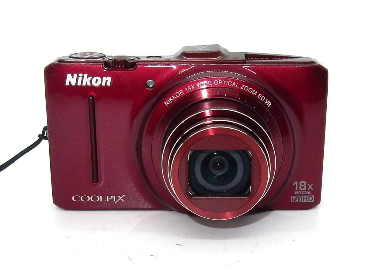 ★美品★ Nikon ニコン COOLPIX S9300 レッド コンパクトデジタルカメラ 元箱付属 #N836382-7_画像3
