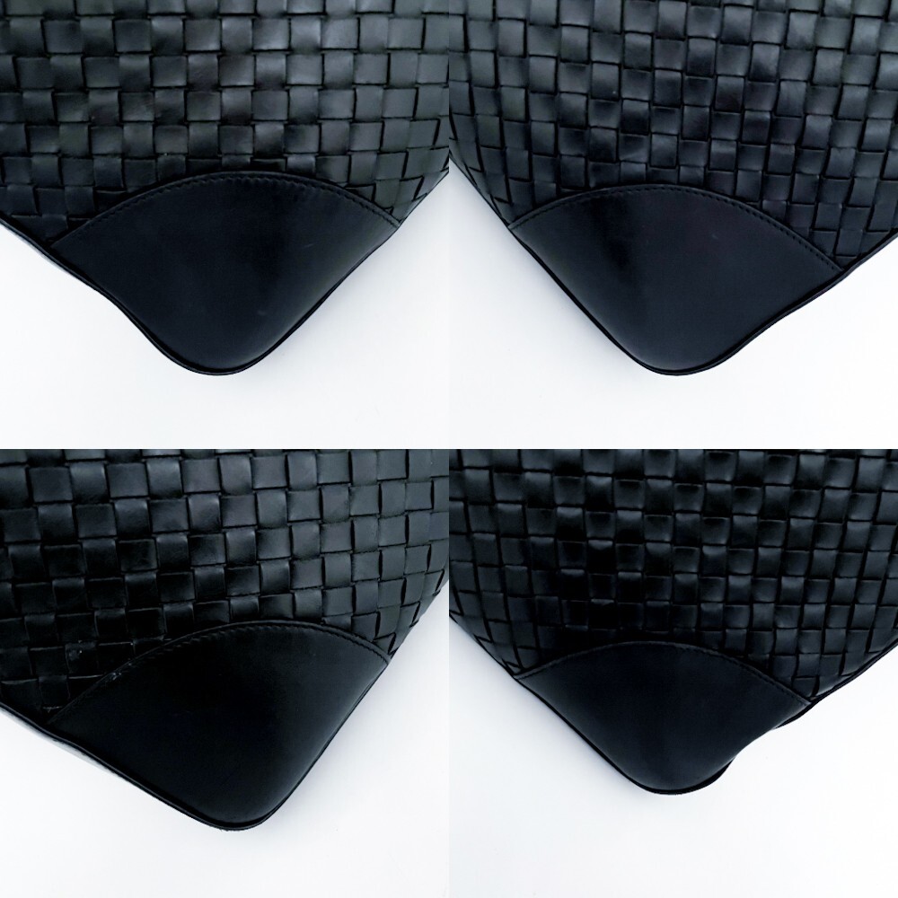 1円■未使用級(jí)■幻の逸品■最高級(jí)■定価45萬(wàn)■型崩れ無(wú)し■BOTTEGA VENETA ボッテガ イントレ トートバッグ ビジネス A4 メンズ レザー 黒