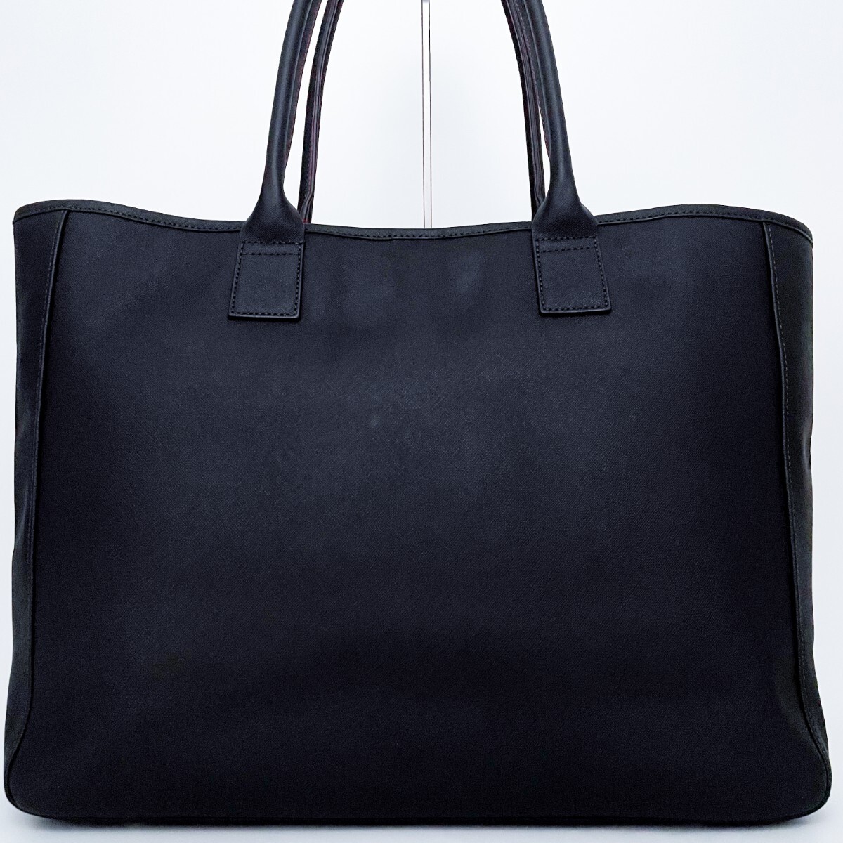 1円■超美品■超希少デザイン■Paul Smith ポールスミス オールレザー トートバッグ ビジネス 大容量 A4 メンズ レディース ブラック系