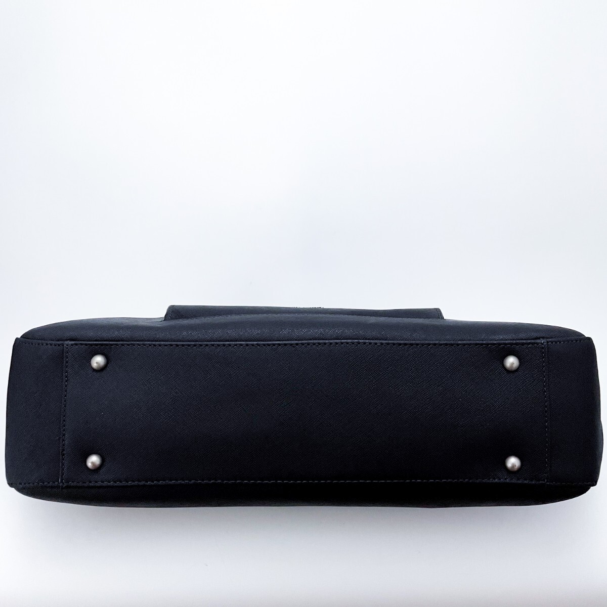 1円■超美品■超希少デザイン■Paul Smith ポールスミス オールレザー トートバッグ ビジネス 大容量 A4 メンズ レディース ブラック系