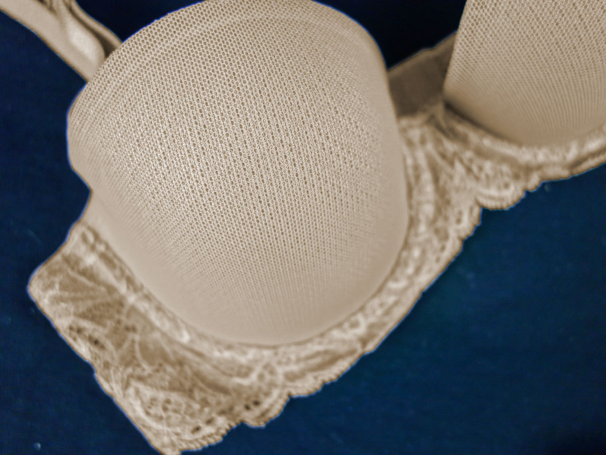 (ポスト投函 送料無料) セシール A70サイズ シームレスカップブラ(ソフトワイヤー入)BC307-A70スキンベージュ_画像3