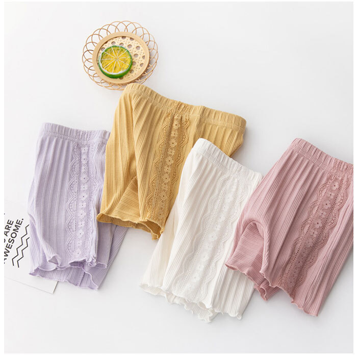 ☆ ホワイト ☆ 140cm ☆ オーバーパンツ lypans スパッツ キッズ 女の子 1分丈 オーバーパンツ 幼稚園 保育園 小学生 子ども 子供_画像6