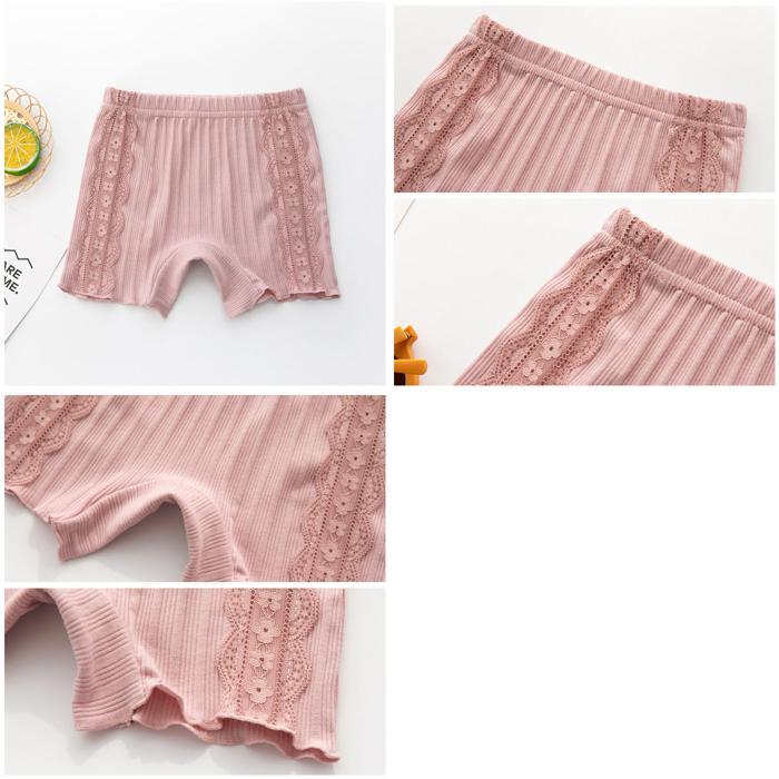 ☆ ホワイト ☆ 140cm ☆ オーバーパンツ lypans スパッツ キッズ 女の子 1分丈 オーバーパンツ 幼稚園 保育園 小学生 子ども 子供_画像8