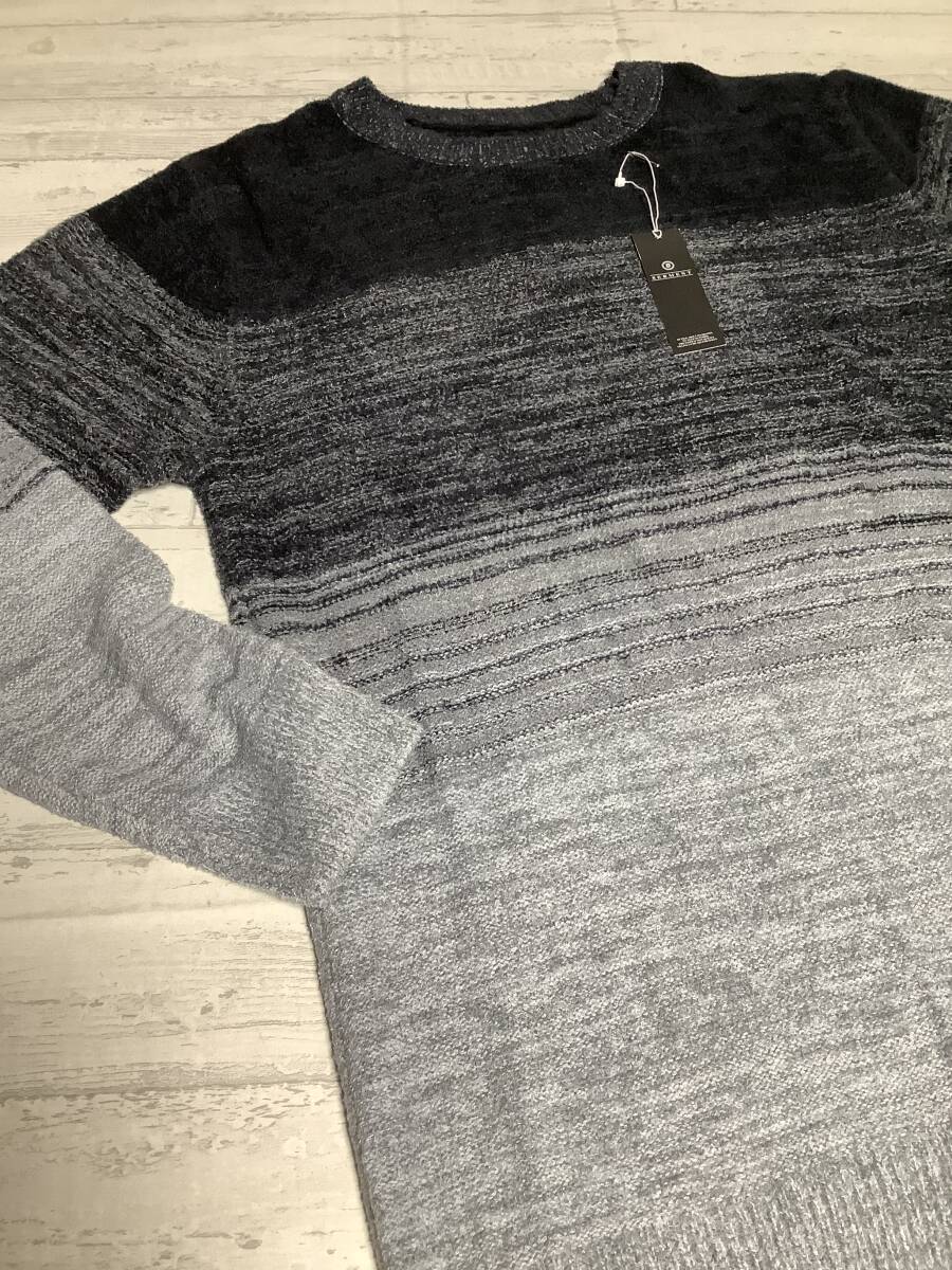 RE★LLサイズ★新品未使用　ニットセーター★ 定価7,900円　モノトーングラデーション_画像3