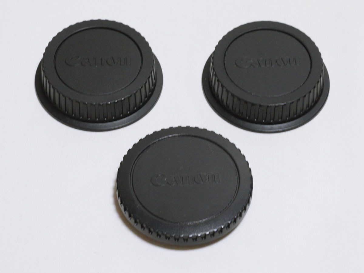 ☆ Canon EF キャップ リア用2個 + ボディ用1個 送料無料 ☆ キヤノンAF用_画像1