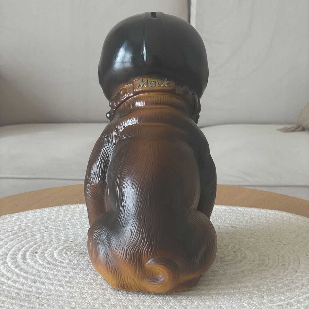 【美品】70’s Mack Truck マックトラック 貯金箱 ブルドッグ 犬 アメリカン雑貨 Piggy Bank ビンテージ NY U.S.A. コイン ドール