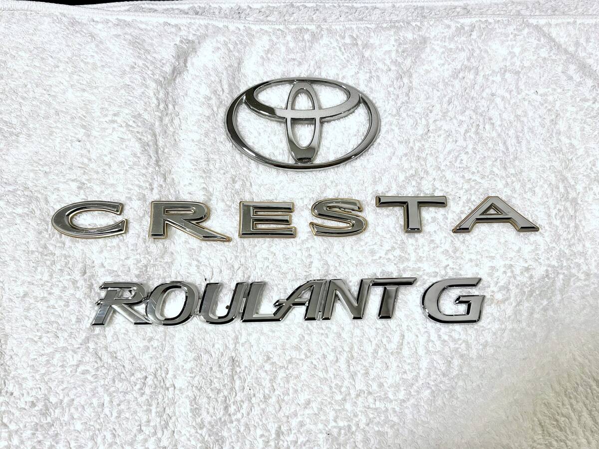 【JZX100】クレスタ前期エンブレムセット ルラーンG 送料無料【GX100】