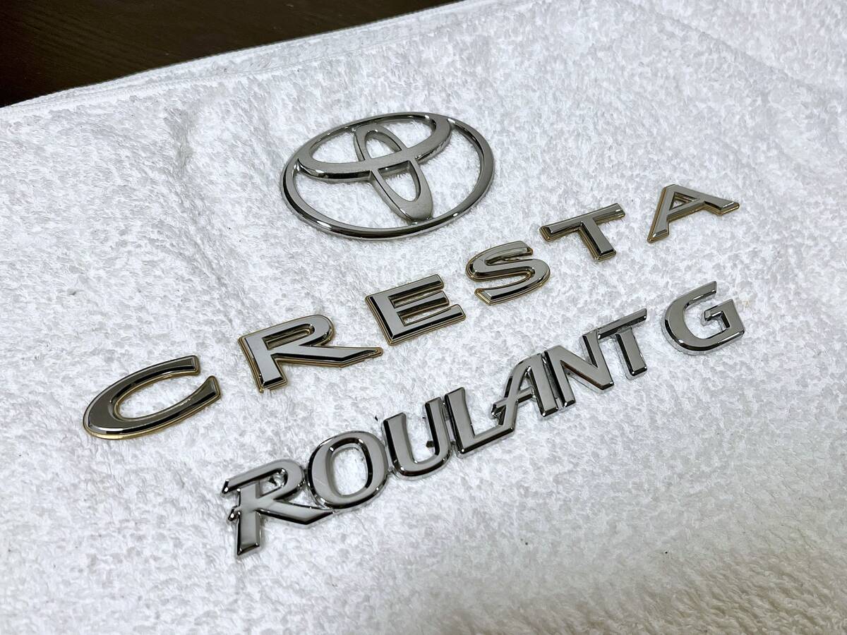 【JZX100】クレスタ前期エンブレムセット ルラーンG 送料無料【GX100】