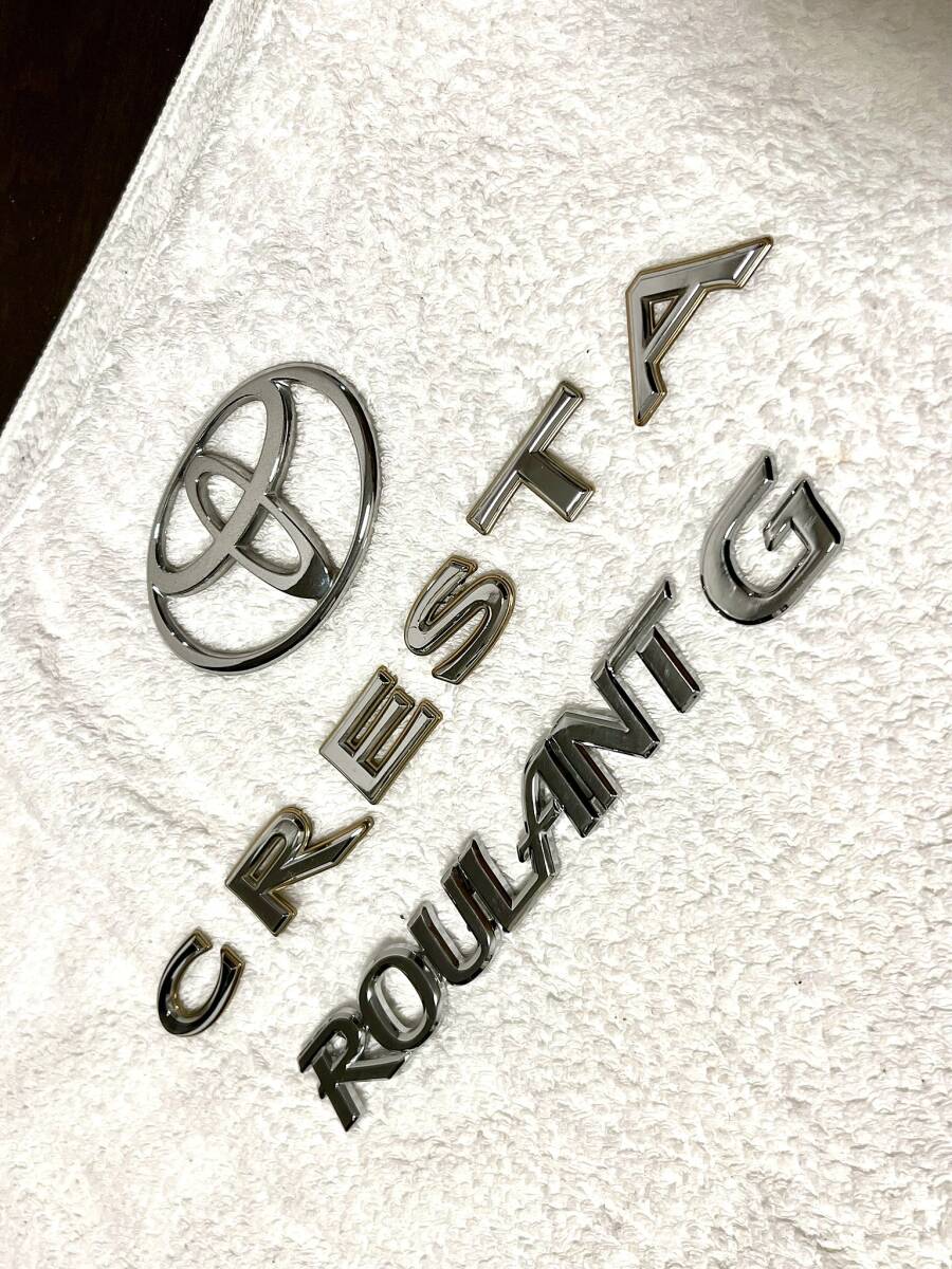 【JZX100】クレスタ前期エンブレムセット ルラーンG 送料無料【GX100】