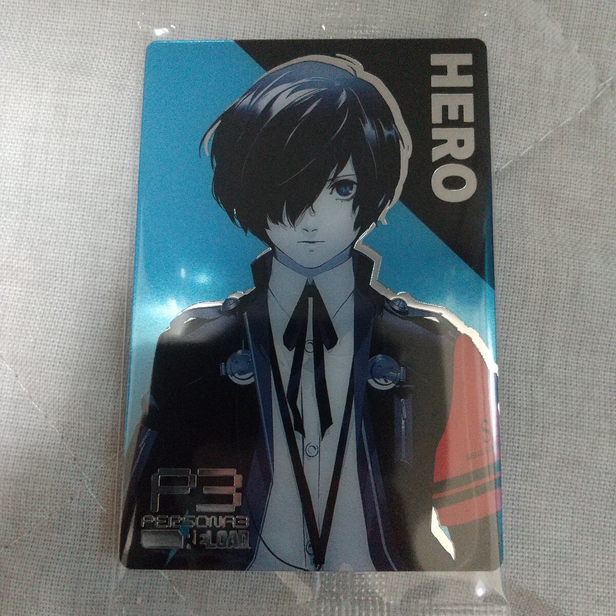 ペルソナ カード ウエハース SP1 P3R 結城理 スペシャルカード ペルソナシリーズ ウエハース2 P3R＆P4G&P5R PERSONA 箔押し No.28 主人公_画像1