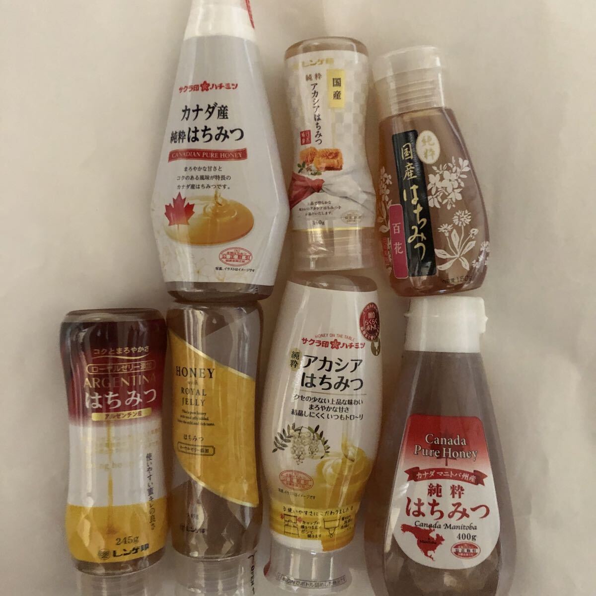 送料無料　 はちみつ食べ比べ　合計7本