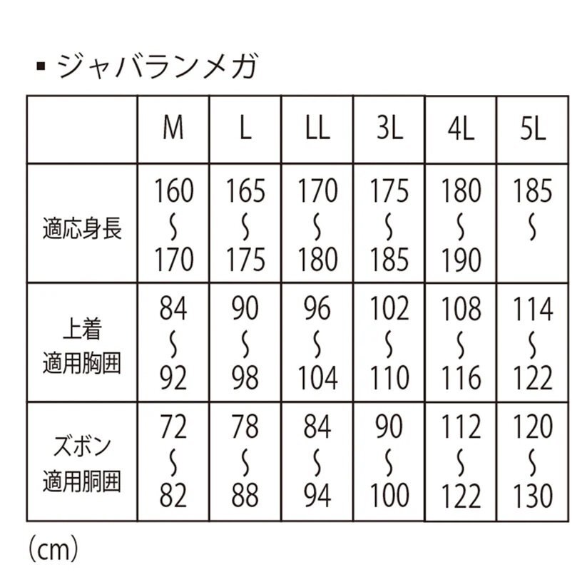 オレンジ 3L 全面オックス生地の最強レインスーツ！ ジャバランメガ 弘進ゴム レインウェアかっぱ強い雨合羽 上下セット 丈_画像3
