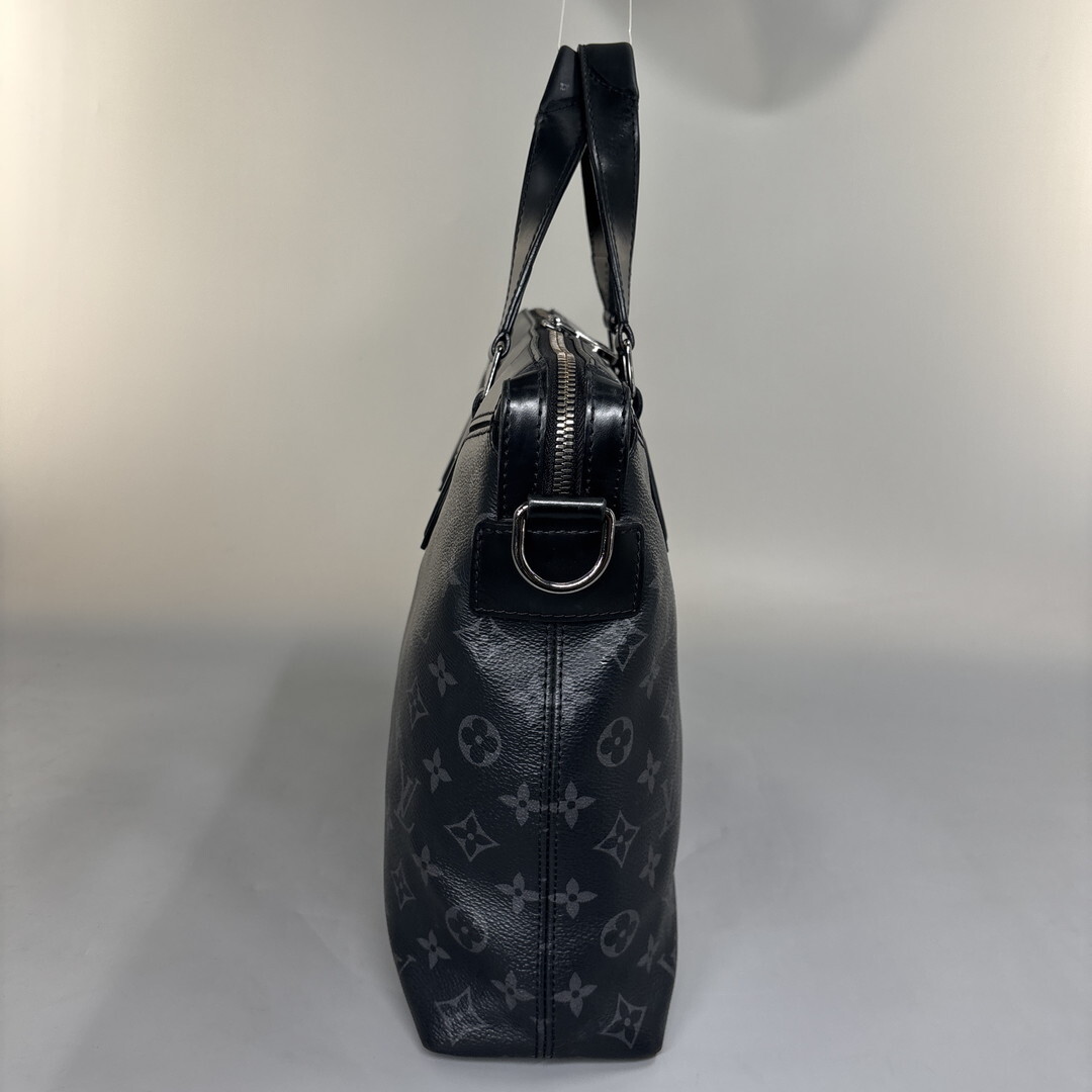 1円 極美品/IC Louis Vuitton ルイヴィトン エクスプローラー モノグラム エクリプス ビジネスバッグ ショルダーバッグ ブラック A4収
