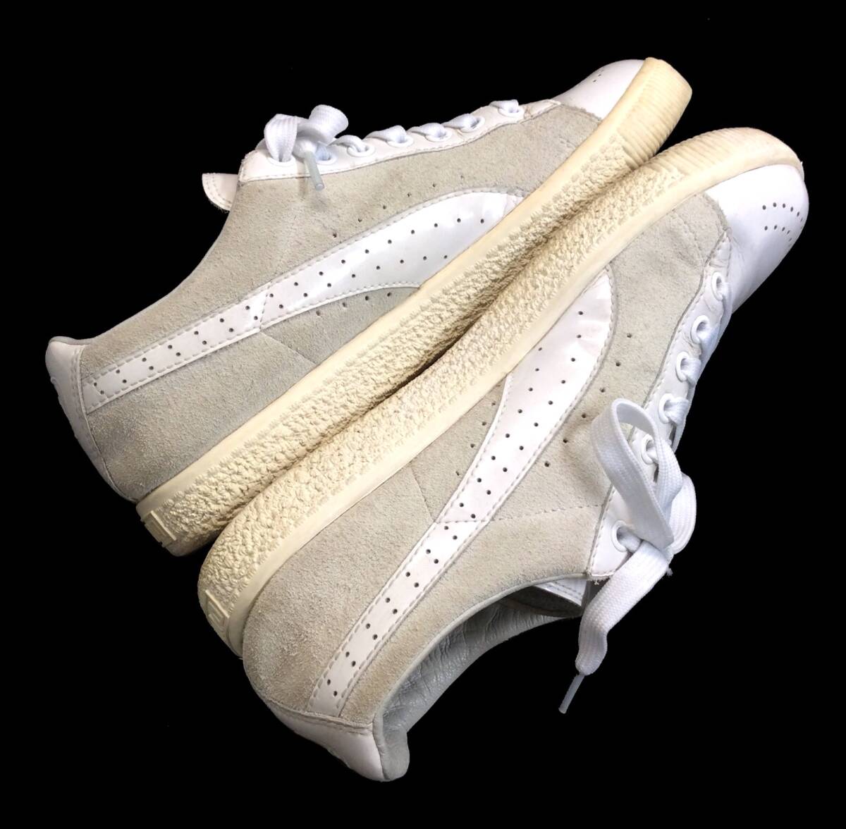 PUMA プーマ sergio rossi セルジオロッシ スニーカー シューズ 靴 スウェード レザー 白 ホワイト 25.5cm メンズ レディース_画像6