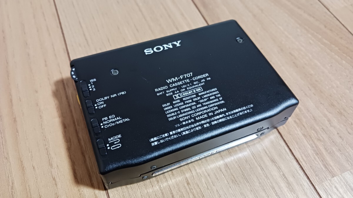 SONY ソニー WALKMAN FM/AMラジオ ポータブルカセットプレーヤー WM-F707 ウォークマン ③_画像5