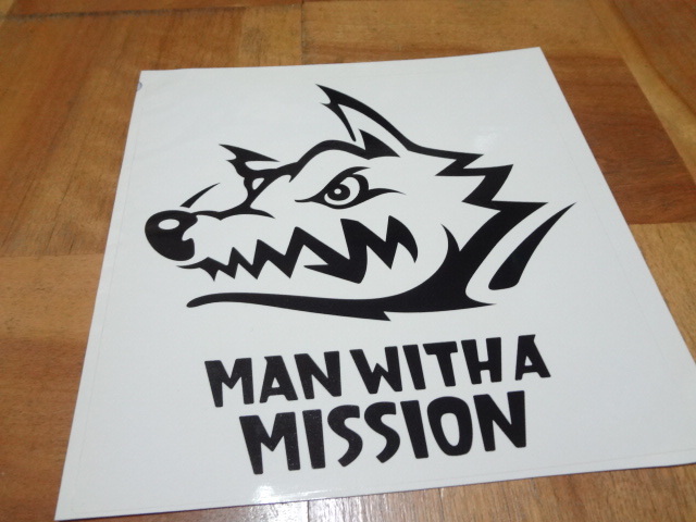 man with a mission стикер man with Logo первый период большой размер