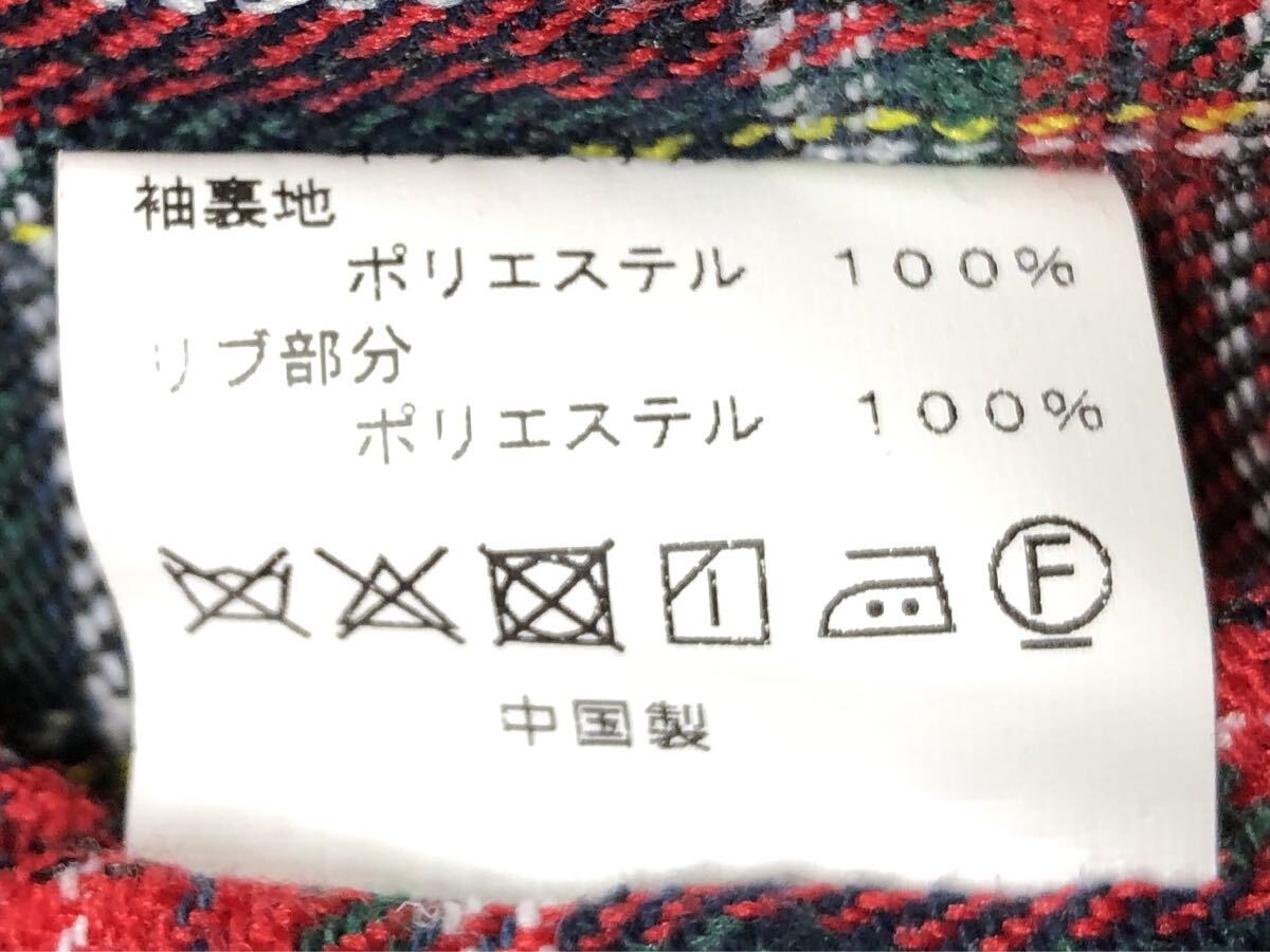 TEMPTATION テンプテーション ツイードドリズラージャケット スウィングトップ Mサイズ 裏地赤タータンチェック ブリティッシュトラッド_画像7