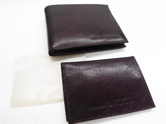 【KCM】TOMMY-4001/05■新品■【TOMMY HILFIGER/トミー】 パスケース&カードケース付 二つ折り財布 ブラウン■_画像3