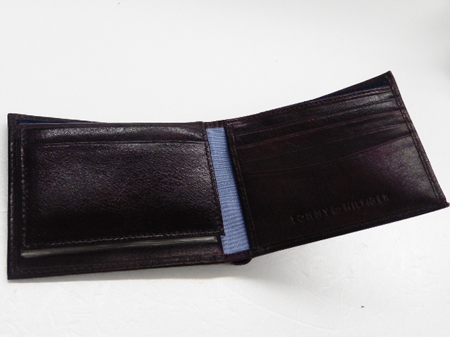 【KCM】TOMMY-4001/05■新品■【TOMMY HILFIGER/トミー】 パスケース&カードケース付 二つ折り財布 ブラウン■_画像6
