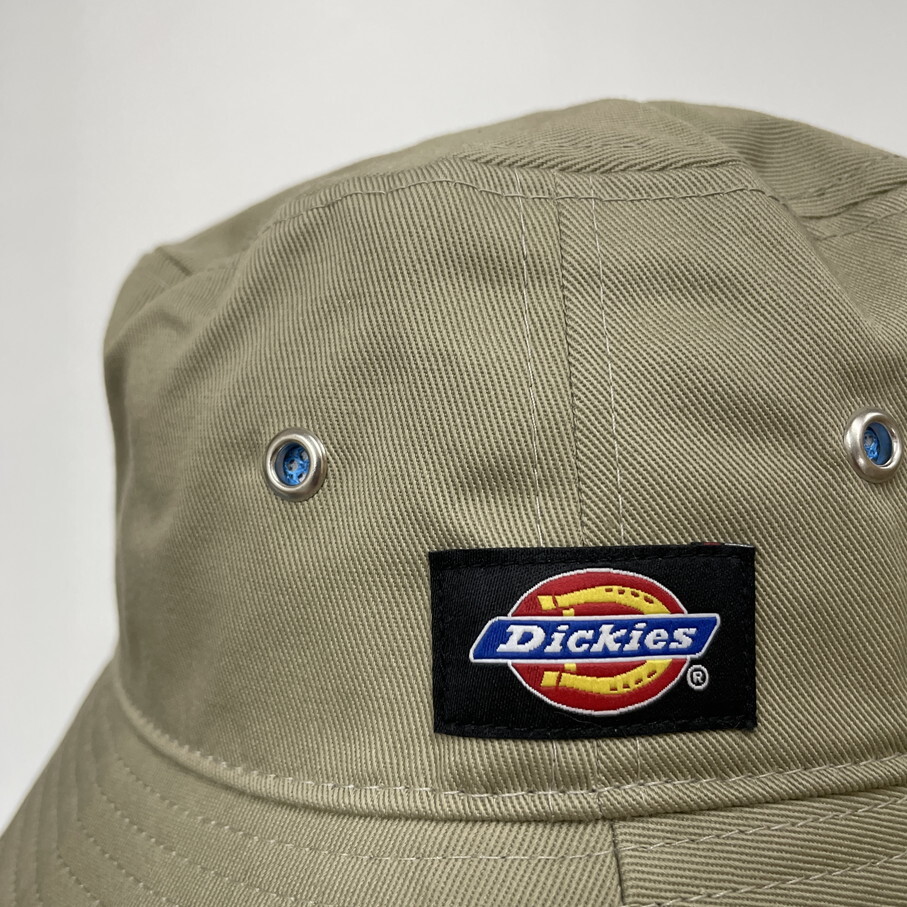 Dickies グリーン系×ブルー バケットハット 帽子 スポーツゴルフ アウトドアキャンプバイクオートバイミリタリー系 メッシュ ディッキーズ_画像3