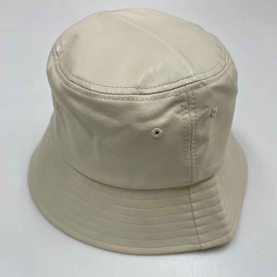 Dickies ベージュ バケットハット 帽子 フェイクレザー ブラックタグ スポーツゴルフ アウトドアキャンプ バイク 釣り 刺繍 ディッキーズ_画像8