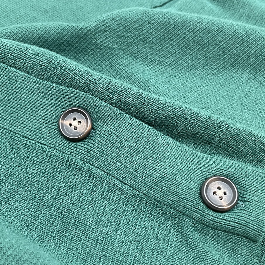 Bliss Bunch /F/ グリーン 長袖カーディガン ニット タグ付き トップス 生地 コットン スポーツ ゴルフ キャンプ アウトドア ブリスバンチ_画像6