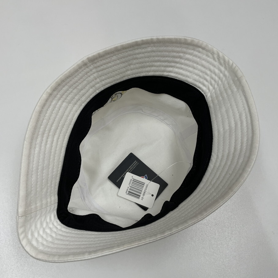 Dickies ホワイト バケットハット タグ付き 帽子スポーツゴルフバイク キャンプ アウトドア オートバイ ブラックゴールド刺繍 ディッキーズ_画像9