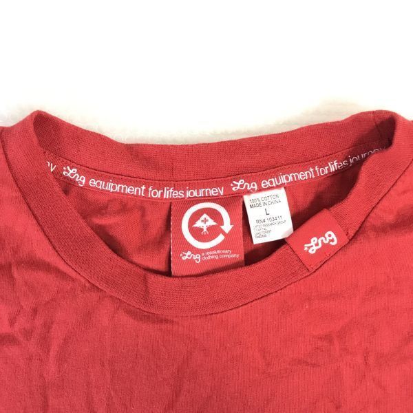 LRG/エルアールジー★LION ROCK半袖Tシャツ【Mens size -L/赤系/red系】Tops/Shirts◆BH84-1_画像3