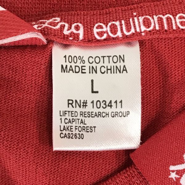 LRG/エルアールジー★LION ROCK半袖Tシャツ【Mens size -L/赤系/red系】Tops/Shirts◆BH84-1_画像4