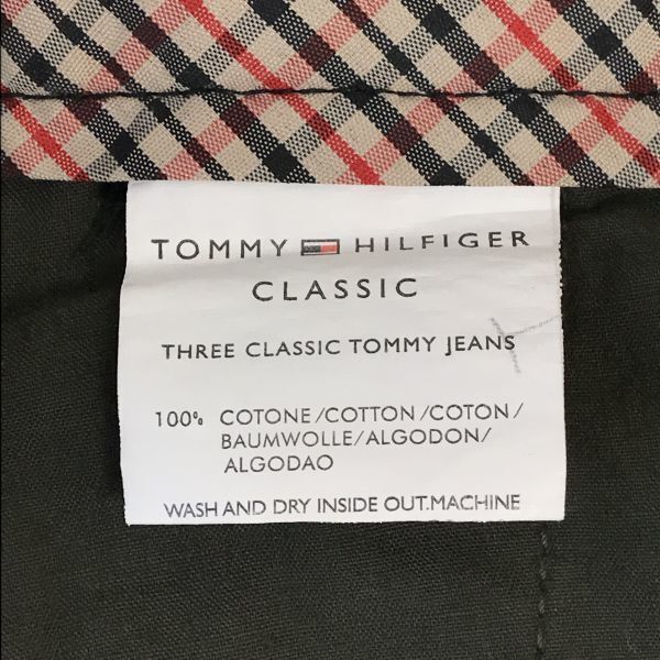 TOMMY HILFIGER/トミーヒルフィガー★コットンパンツ【Mens size -35/股下83cm/黒/black】Pants/Trousers◆BH218_画像4